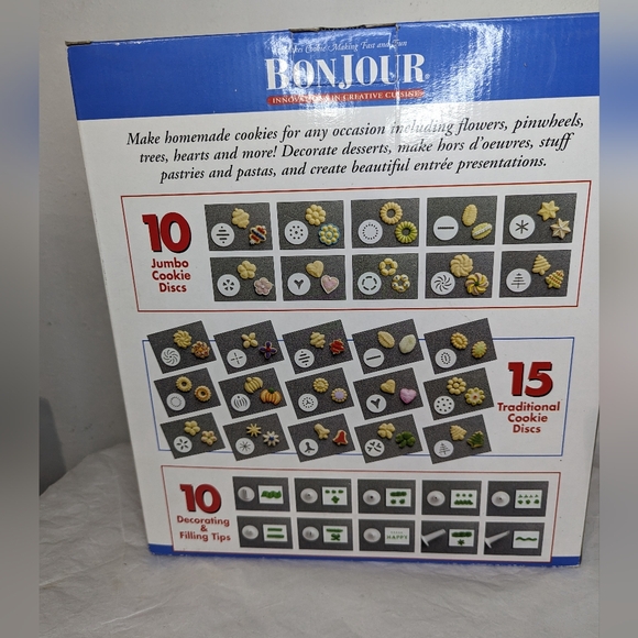 BonJour Cookie Factory 39 piece NIB - Picture 5 of 9